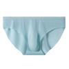 Men Seamless Ice Silk Briefs Low-rise 3D U-convex Ultra-Thin Panties Solid Color Quick Drying Underwear