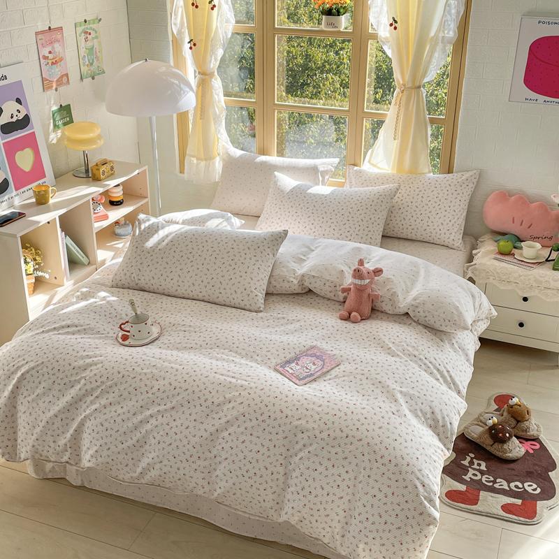 Элегантный синий цветочный узор пододеяльник комплект 100% хлопок мягкий приятный для кожи комплект постельного белья размера Queen одеяло чехол наволочки