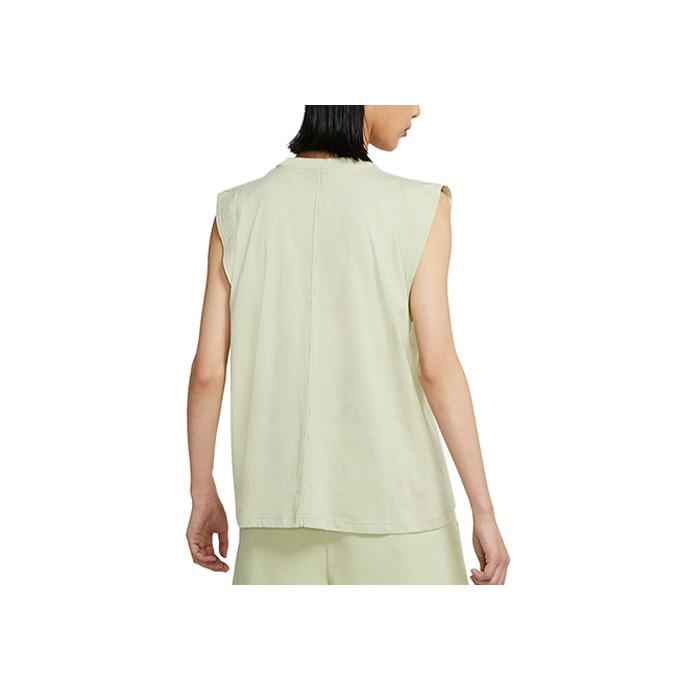 Nike Sportswear Breathable Athletic Sleeveless T-Shirt With 3D Logo Women Tops Light-Green CZ9252-371
