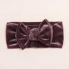 Autumn and Winter New Baby Golden Velvet Headband, Children's Soft Bow Headgear, Baby Headband