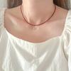 Berryoung / Red Spinel Bead Necklace Starlight Surgical Steel Necklace