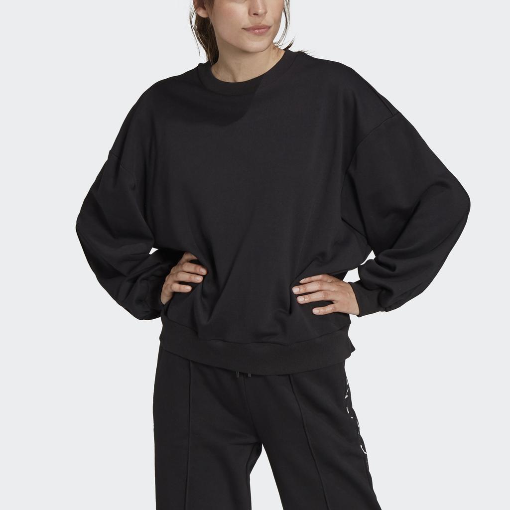 Adidas X Karlie Kloss Co-Branded Loose-Fit Training Sweatshirt Women Tops Black HA0955