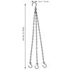 Garden Plant Long Hanging Chains Multifunctional Flower Pot Hanger Replacement for Planters and Lanterns