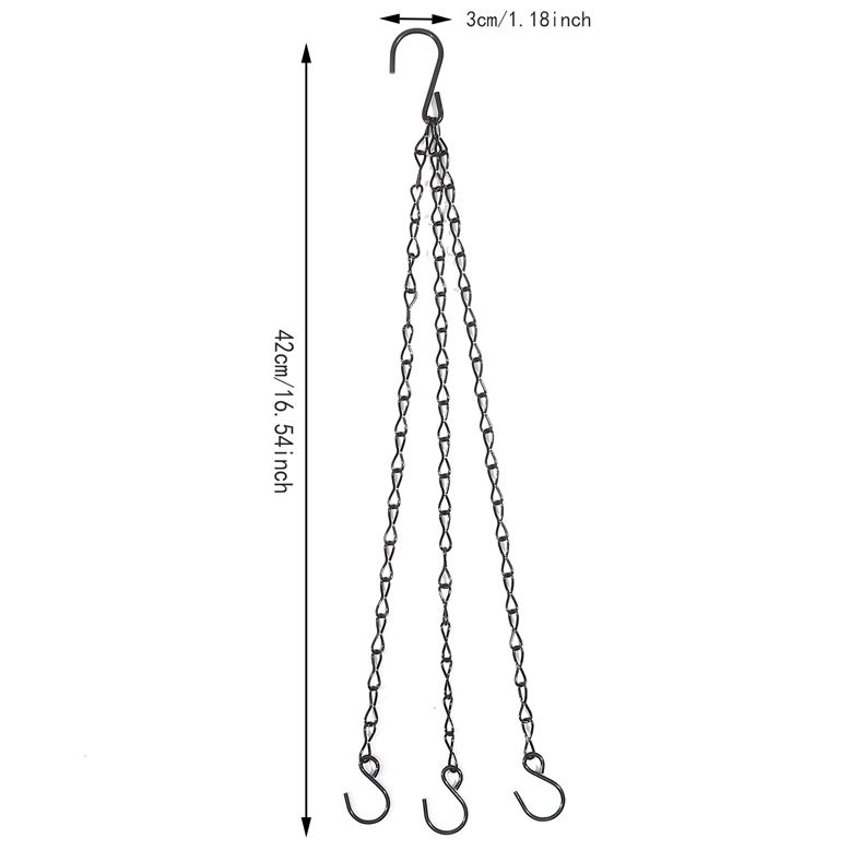 Garden Plant Long Hanging Chains Multifunctional Flower Pot Hanger Replacement for Planters and Lanterns