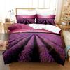 Purple Bedding Set Duvet Cover Bed Quilt Pillow Case 3D Comforter Lavender Butterfly Double Full King Queen Twin Single 3PCS