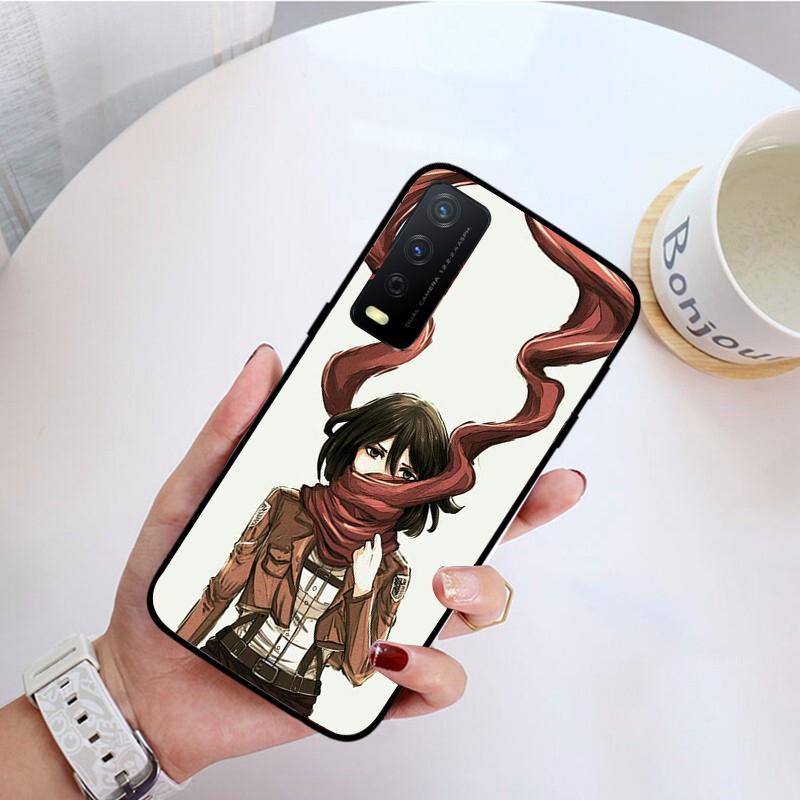 Anime Japanese Attack On Titan Phone Case for VIVO Y31 Y21 Y70 Y21S Y20 Y72 1907 Y12 Y11S Y53S Y33S Y55 Y76 Y51 Y15S Y01
