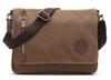 Purinas Canvas Messenger Large A4 Crossbody Perfect for Commuting and School Men's Bag, Capacity, Size, Bag, (Brown)