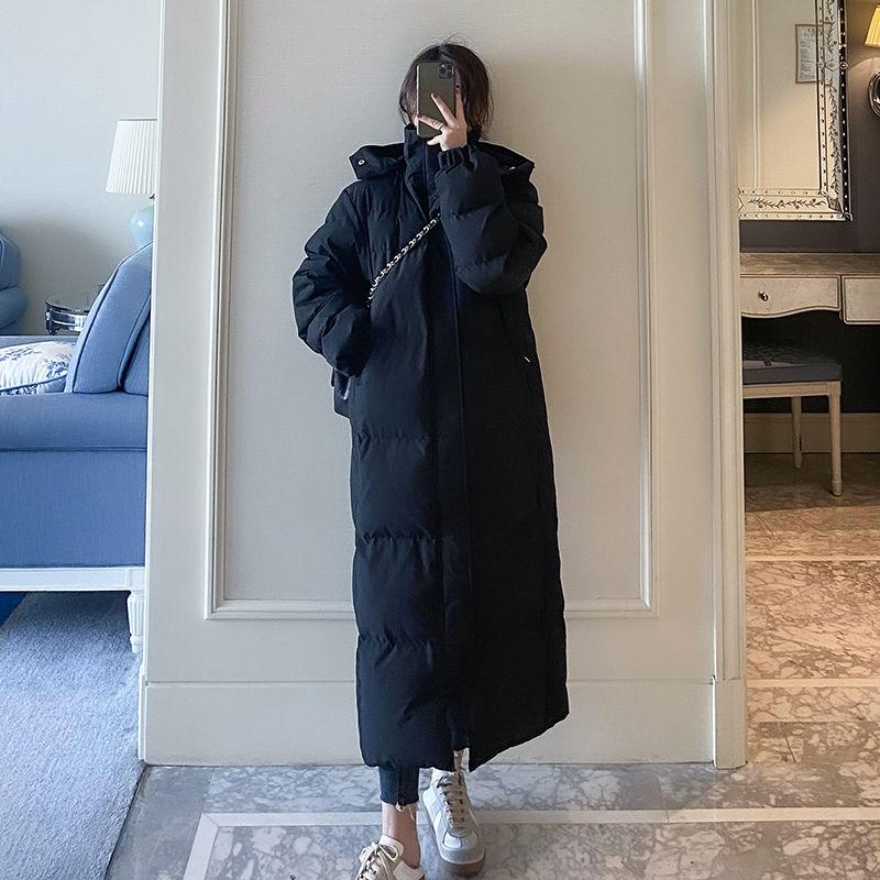 Winter Fashion Down Padded Jacket For Women Long Thicken Outwear Coat With Hooded Parkas