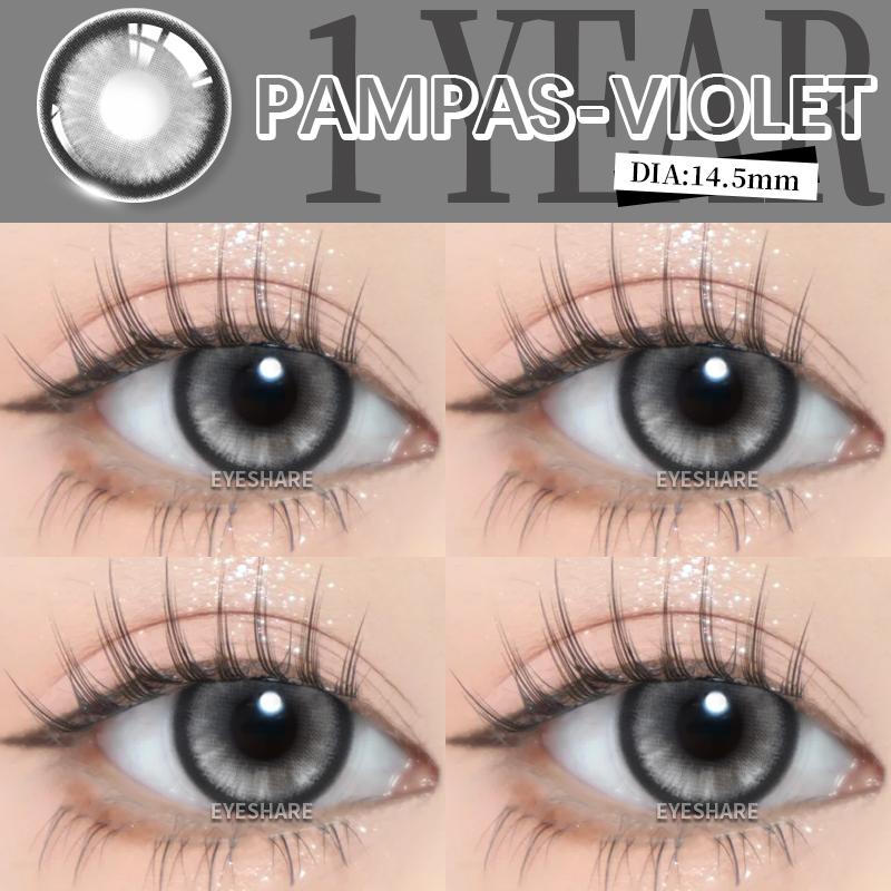 1 Pair Cosplay Colored Contact Lenses for Eyes Anime Red Beauty Makeup Lens Halloween Pink Eyes Lenses Purple Contacts