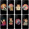 JAMULAR Neko Ramen Japan Cat Anime Case For Samsung Galaxy A12 A02S A22 A32 A52 A72 A71 A51 A41 A31 A21 A11 A50 A70 A10S A20S