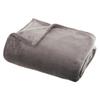 Atmosphera 125 X 150 Cm Flannel Blanket - Light Grey