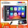 TOYOUSONIC 2 Din Autoradio Car Radio USB TF FM BT Type-C Carplay Android Auto Audio 7 Inch Touch Screen MP5 Multimedia Player