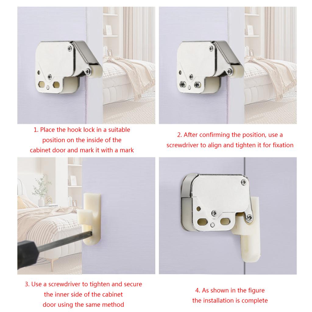 Professional Elephant Trunk Hook Lock Barn Door Locks & Latches Door Bolt Push To Open Door Cabinet Door Latches 2pcs