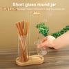 Incense Stick Holder with Transparent Glass Ash Catcher Wooden Base Incense Burner with Clip Home Office Desktop Yoga Meditation Decoration