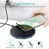 LED Wireless Charger Pad For iPhone 16 15 14 13 12 8 X XS Samsung S20 S21 S22 Xiaomi Huawei Desktop Fast Charging Dock Station
