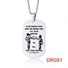 In the Darkest Hour When Demons Come Brothers Dog Tags for Men Stainless Steel Pendant BFF Necklaces Fraternal Gift