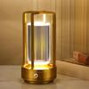 LED Table Lamp Touch Retro Metal Small Night Light 3-Colour Dimming Rechargeable For Bedroom Atmosphere Decor Bedside Desk Lamp