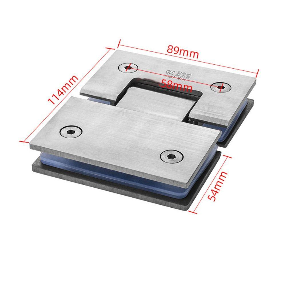 90°/135°/180° Зажим-кронштейн для стеклянной двери Фурнитура для двери из нержавеющей стали Петли для двери ванной комнаты Ванная комната
