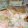 100pcs/pack Background Decor Scrapbooking Journal Junk Collage Kit Vintage Materials Paper Student