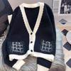 Knitted Cardigan Sweater Jacket Women's Autumn and Winter Thick New Top High-end Feel Good-looking