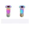 2 Pack Bike Bearing Pulley Wheel Screws Ti Alloy Flat Head Reduce Chain Skipping Rear Derailleur Pul
