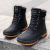 Fashion Plus Size 47 Outdoor Men Boots Winter Snow Boots for Men Training Work Boots Waterproof Slip-Resistant Keep Warm Winter Shoes