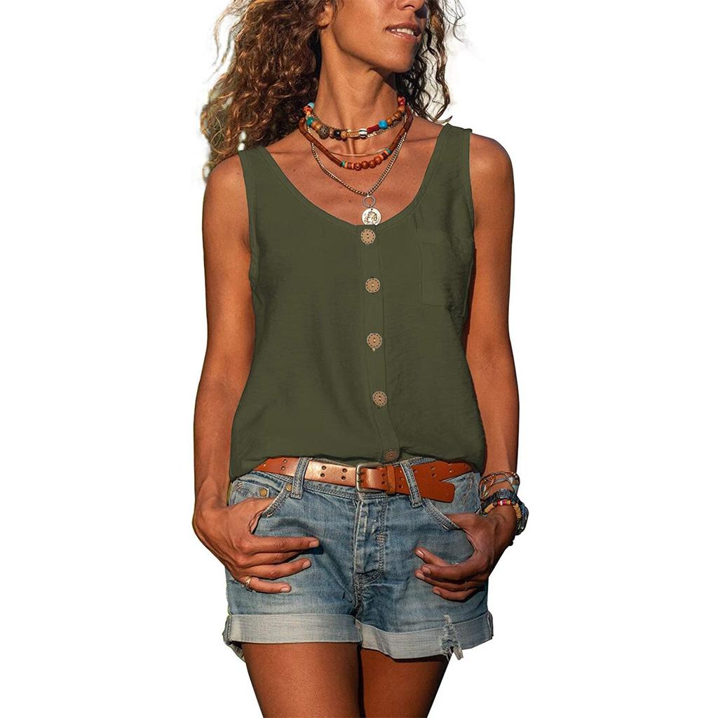 Ladies Fashion Sleeveless Casual Casual T-Shirt Tank Top For Womens Summer Camisole Tops