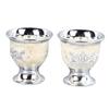 2 шт. Винтажный бокал для вина Серебряный Ретро Металлический Кубок Изысканная Чайная чашка для Дома Ресторана Кафе Баров