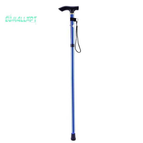 Walking Stick Anti Slip Multifunctional Aluminum Alloy Five-section Telescopic Collapsible Trekking Poles for Outdoor Mountaineering