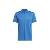 Core Performance Primegreen Polo Shirt Solid Color Logo Short Sleeve Polo Men Tops Blue IU4437