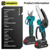 Newbeny Brushless 6 Inch Electric Saw+ 30mm Electric Pruning Shears Set Cordless Garden Woodworking Tools For Makita 18V Battery
