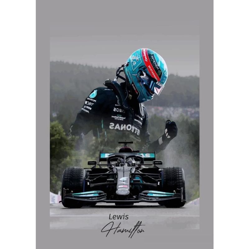 F1 Racer Collectible Series Poster Print Canvas Art Pictures Home for Living Room and Bedroom Wall Decor Frameless Painting