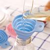 Kitchen Supplies Mini Foldable Silicone Funnel Filling Empty Bottle Portable Folding Funnels for Oil Sauce Kitchen Accessories
