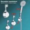Shower Bracket Holder Adjustable Angle 360 Degree Rotation Heat-Resistant Stainless Steel Swivel