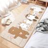 Modern Cartoon Bedside and End-of-Bed Carpet – Long Strip Floor Mat for Bedroom and Living Room