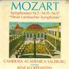 LP Record MOZART, CAMERATA ACADEMICA SALZBURG - Symphonien Nr.5 - Nr.11 - Nr.17 "ne SMS2915 CONCERT HALL Europe Classical Used