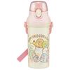 Skater Water Bottle 480ml for Children Antibacterial Plastic Child Friendly Lightweight Sumikkogurashi Mole House Made In Japan PSB5SANAG-A