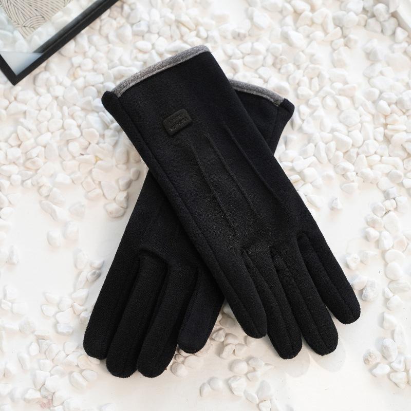 Women Winter Thick Plush Gloves Warm Suede Outdoor Guantes Lady Touchscreen Driving Gloves Sports Cycling Mittens