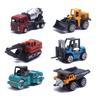 6Pcs Mini Construction Vehicles Car Model Toys Kids Alloy Excavator Truck Cars Set Gift for Children