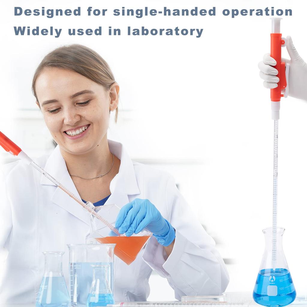 ONiLAB Pipette Pumps,Scientific Pipette Pump 2ml, Blue, for Disposable Plastic and Glass Pipettes