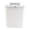 Wall Mount Trash Bin Large Capacity Hanging Small Trash Can Waste Basket with Lid for Bathroom