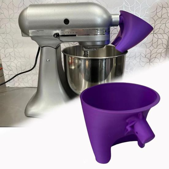 Flour Funnel Attachment for KitchenAid Stand Mixer 5qt Bowl Easy Pour Stand Mixer Funnel for Dry Liquid Ingredients Mess-Free Baking Tools