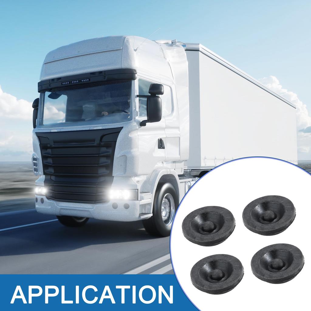 A ABSOPRO Trailer Hub Dust Cap 1.46" Grie Plug Dexter EZ Lube Trailer Camper Rubber (Set of 4)