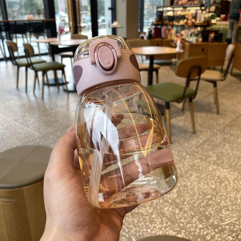 Portable Summer Water Cup with Straw for Women and Children: Cute Design for Students, Pregnant Women, and Adults