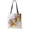 Butterfly Animal Cat Print Tote Shoulder Bag For Women Shopping Reusable Bags For Groceries Folding Travel School Beach Bags