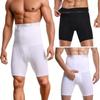Mens Long Boxer Briefs Shorts Breathable Body Shaper High Waist Belly Control Underwear Seamless Men's Panties with Anti-slip Strips
