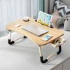 Laptop Bed Table Foldable Lap Table with Cup Holder Drawer Tablet Stand Laptop Bed Tray Table Portable Lap Table Foldable Legs