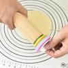 Adjustable Christmas Rolling Pin Kitchen Baking Tool Wooden Rolling Pin With Scaled Flour Pastry Cookies Dough Roller