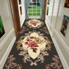 European Long Corridor Carpets for Hallway Living Room Decoration Home Anti-skid Entry Floor Mats Hotel Lobby Stairway Area Rugs