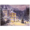 Europe Retro Landscape Christmas Snow Scene Canvas Painting Prints Paris London Posters Print for Living Room Home Decor No Frame